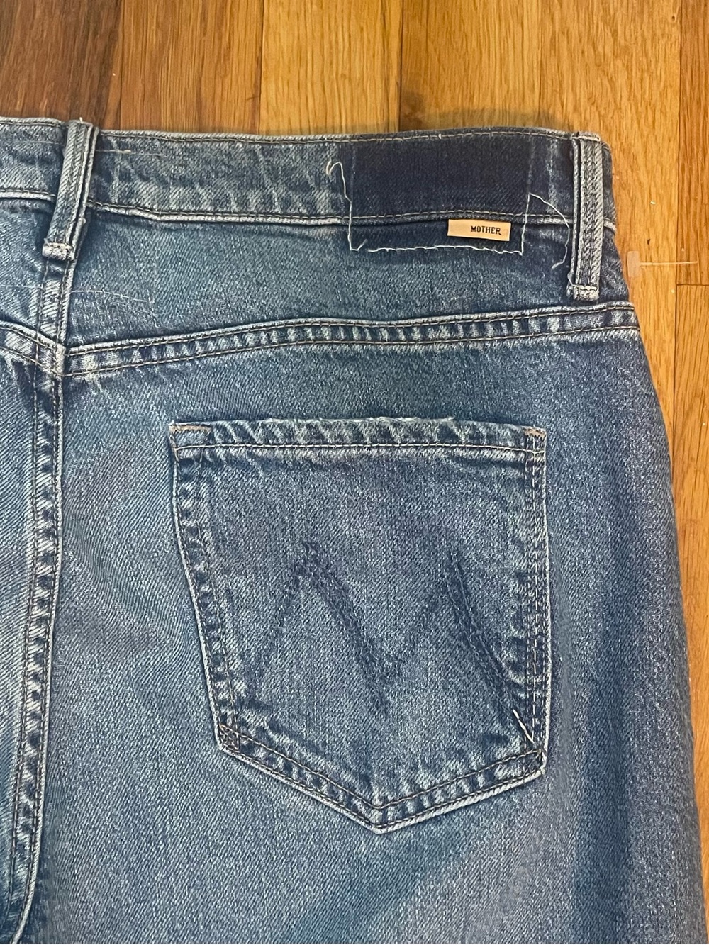 Mother Lil Dodger Sneak Wide Leg Jeans In Strike A Pose 29 - Picture 6 of 10